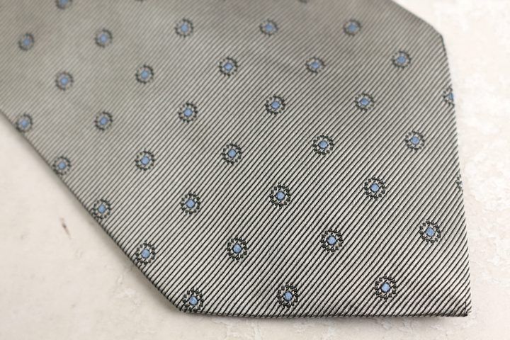 エルメネジルドゼニア ブランド ネクタイ ドット柄 シルク PO メンズ