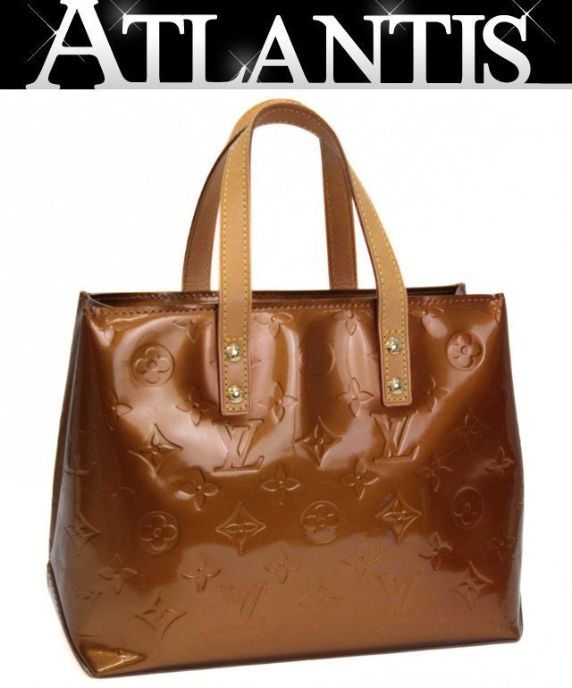 ルイヴィトン Louis Vuitton リードPM トートバッグ ヴェルニ ブロンズ