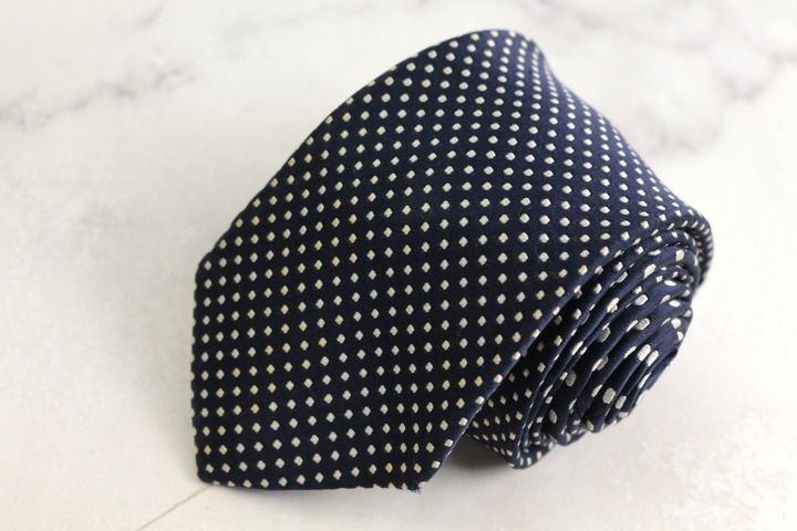 ポールスチュアート ブランド ネクタイ ドット柄 シルク PO メンズ