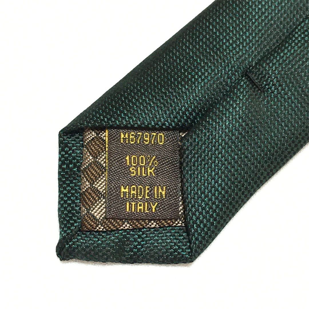 未使用級 ルイヴィトン Louis Vuitton ネクタイ シルク100% グリーン