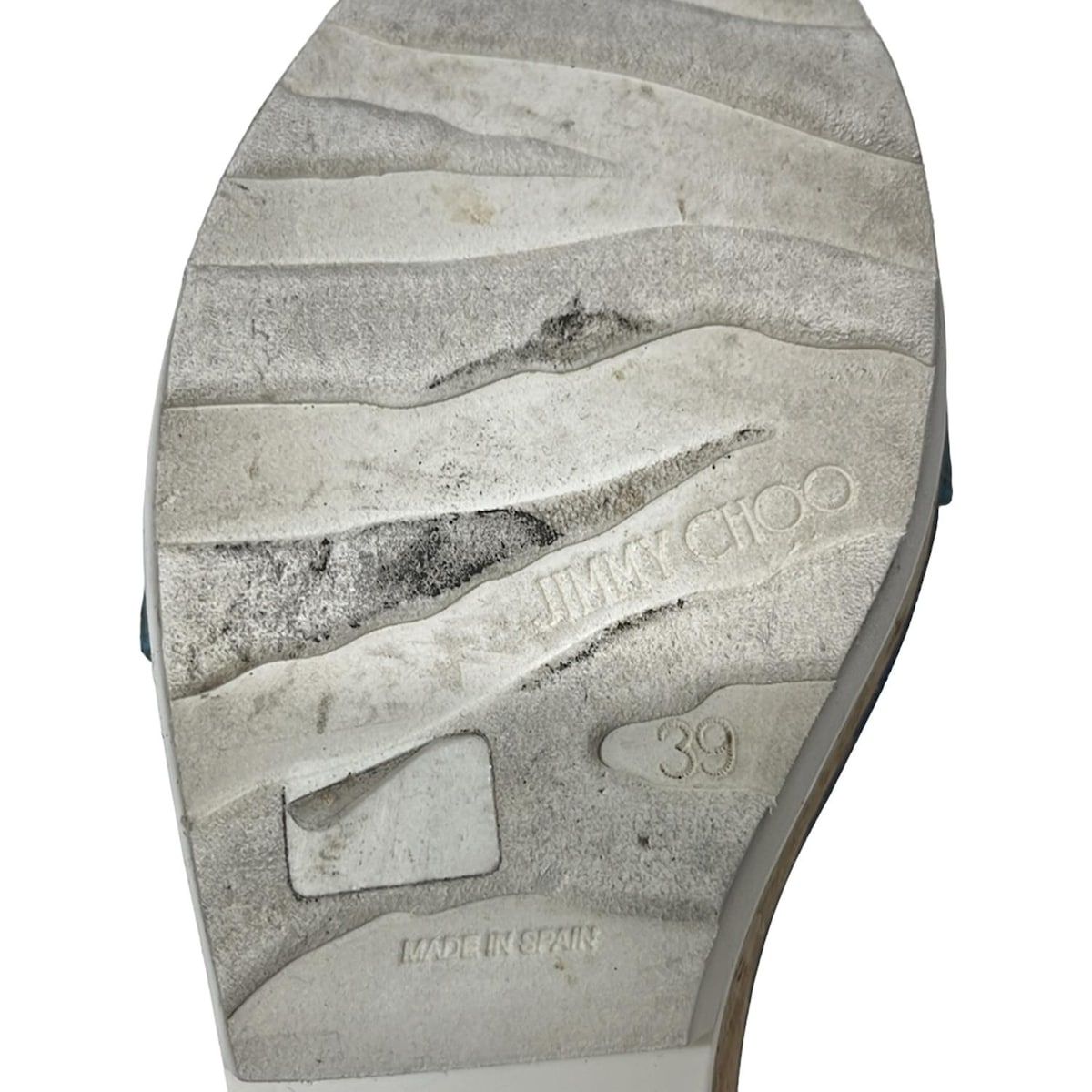 JIMMY CHOO(ジミーチュウ) パンプス 39 レディース - ライトブルー×黒