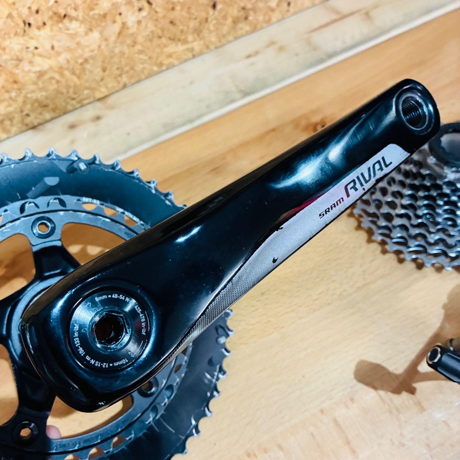 良品】 SRAM RIVAL 22 2×11s グループセット 50-34T 170mm 11-32T