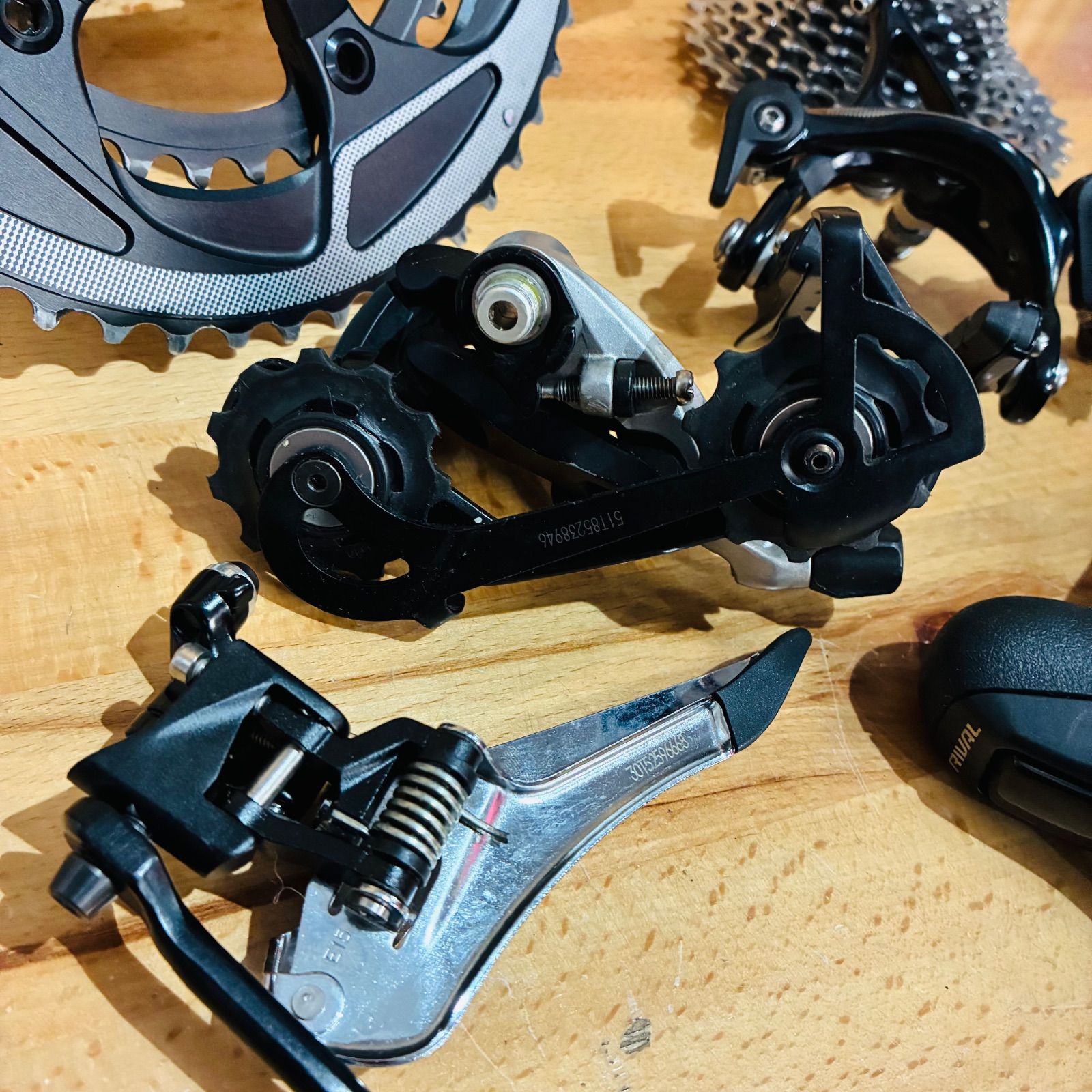 良品】 SRAM RIVAL 22 2×11s グループセット 50-34T 170mm 11-32T