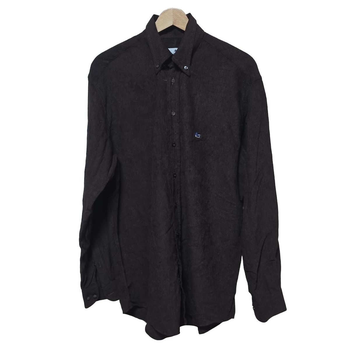 ETRO(エトロ) 長袖シャツ メンズ美品 - ダークブラウン-最大70％オフ