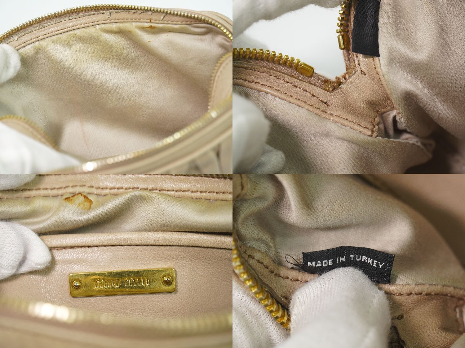 本物 ミュウミュウ MIU MIU マテラッセ ショルダーバッグ ポシェット 