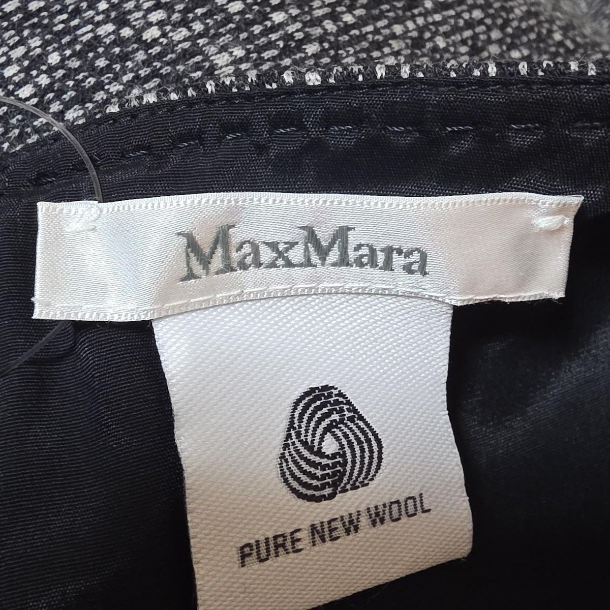 マックスマーラ　白タグ　フォーマル　ワンピース　40　黒　ブラック　エレガント マックスマーラ 白タグ フォーマル ワンピース 40 黒 ブラック