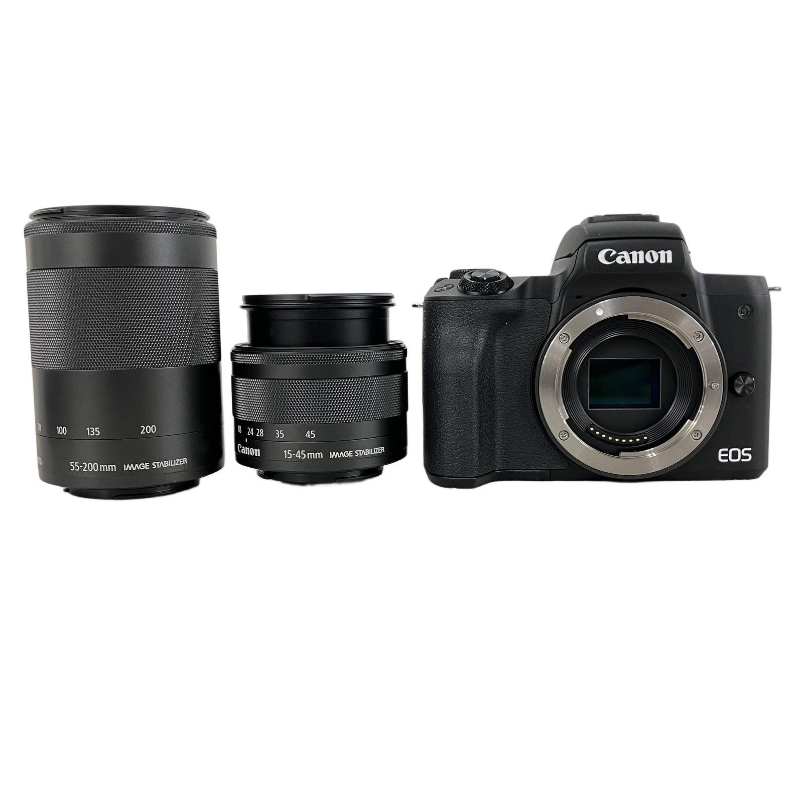 Canon PC2328 Eos kiss M ミラーレス 一眼 カメラ EF-M 15-45mm F3.5