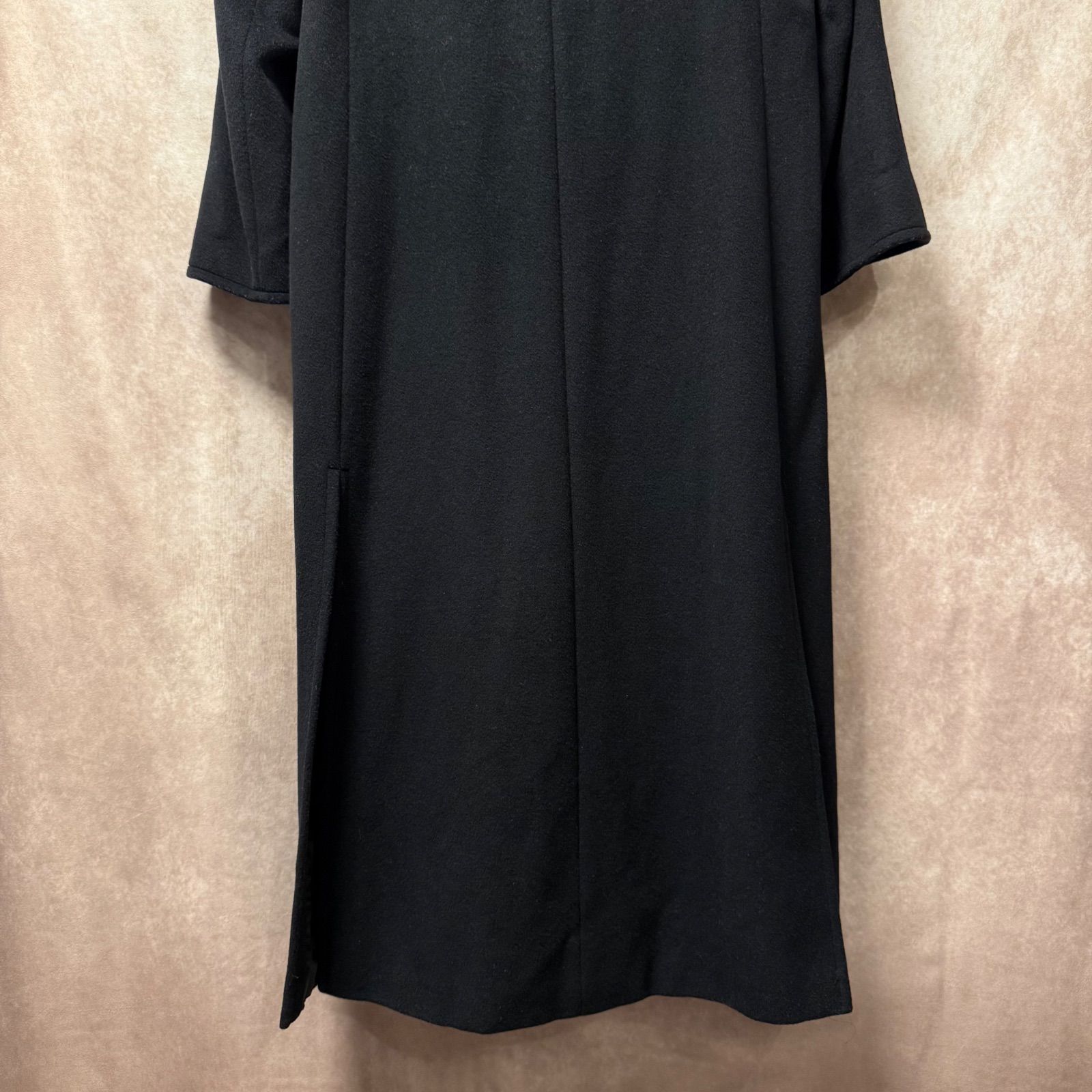 MaxMara 銀タグ ヴァージンウール100% ロングコート 黒 38 - メルカリ