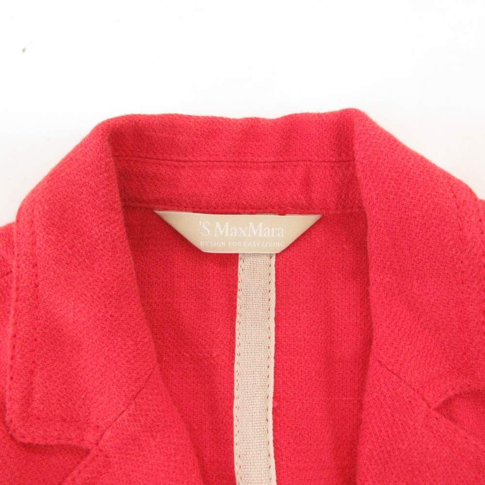 Sマックスマーラ 'S Max Mara リネン テーラードジャケット シングル