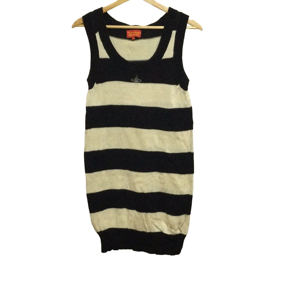 サイズ2 ボーダーワンピース　viviennewestwoodレッドレーベル VivienneWestwoodRedLabel(ヴィヴィアンウエストウッドレッドレーベル