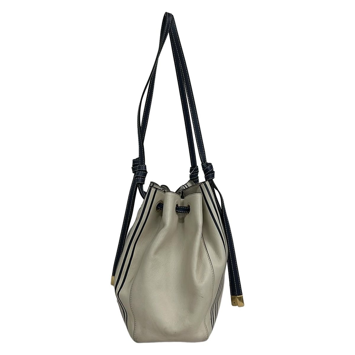 TORY BURCH(トリーバーチ) ショルダーバッグ - アイボリー×ネイビー