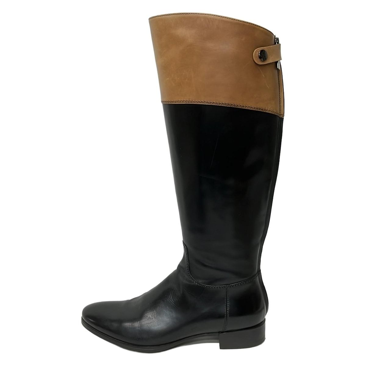 SANTONI(サントーニ) ロングブーツ 37 レディース美品 - 黒×ダーク