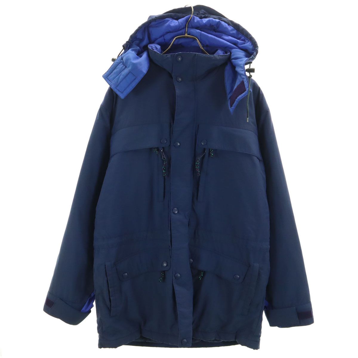 L.L.Bean◇マウンテンパーカ/L/ナイロン/ブルー/無地// L.L.Bean 