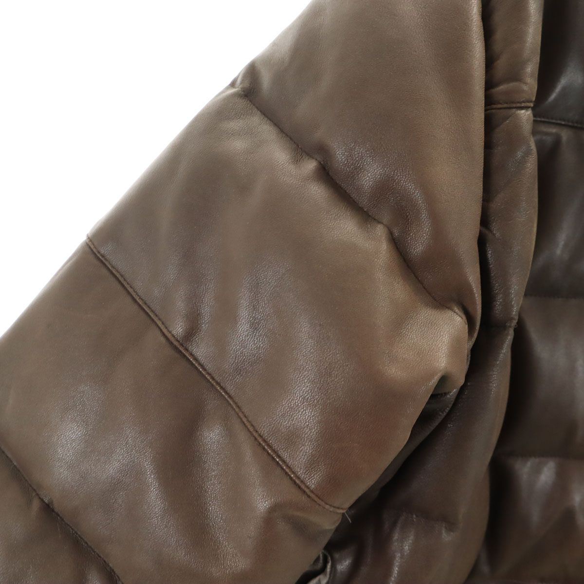 ユナイテッドアローズ 本革ダウン L ファー付き レザー ブラウン ユナイテッドアローズ 本革ダウン L ファー付き レザー ブラウン