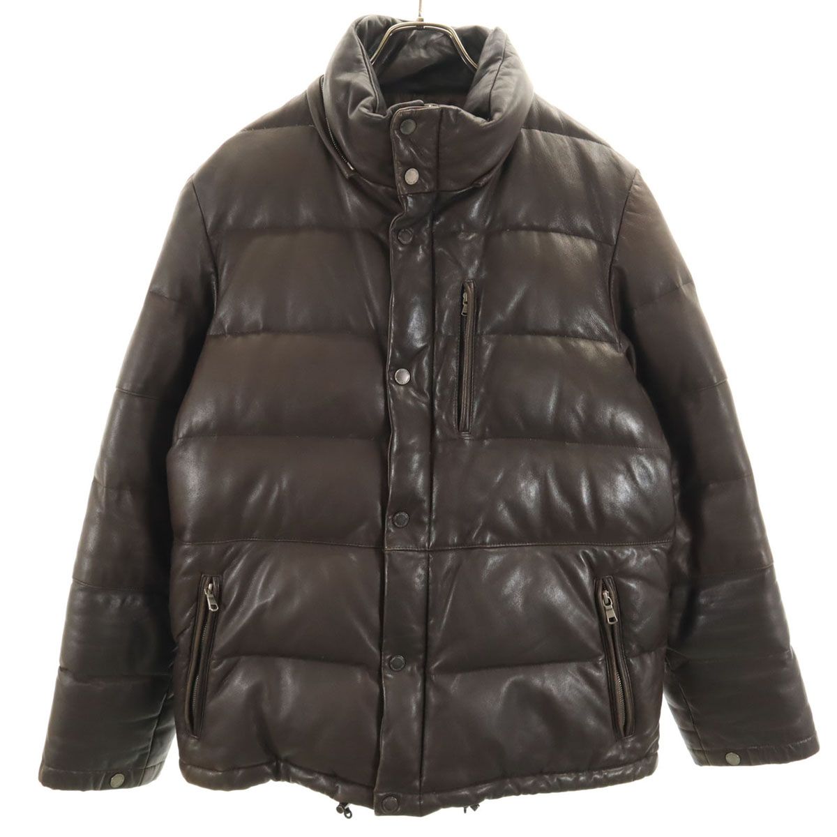 ユナイテッドアローズ 本革ダウン L ファー付き レザー ブラウン ユナイテッドアローズ 本革ダウン L ファー付き レザー ブラウン