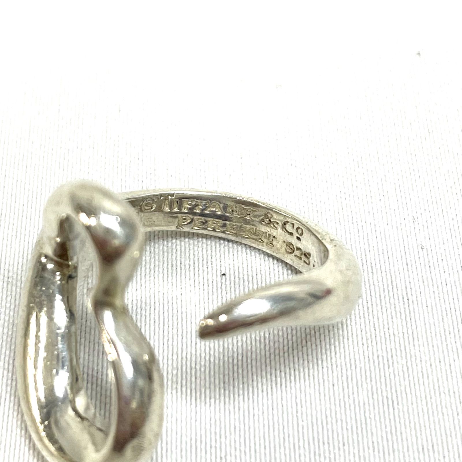 Bランク】 Tiffany ティファニー オープンハート リング 925 シルバー