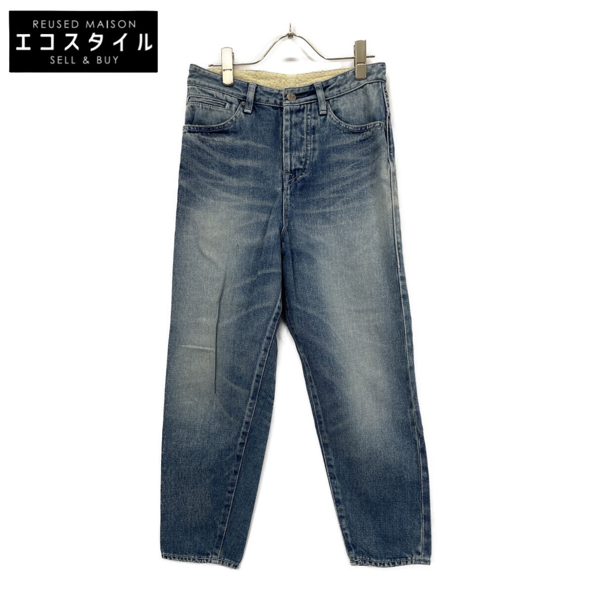 ミナペルホネン　デニムパンツ mina perhonen ミナペルホネン dn4363A always テーパード デニム