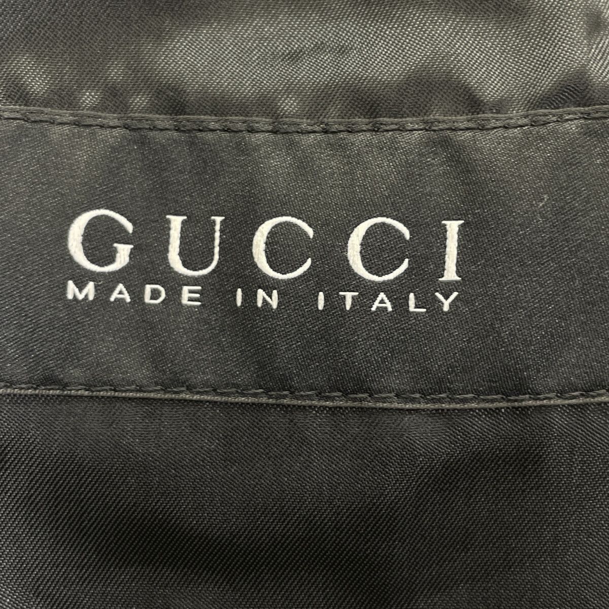 GUCCI グッチ 283808 Z4124 ﾈｲﾋﾞｰ ﾊｳﾝﾄﾞﾄｩｰｽ ｼﾞｯﾌﾟｼﾞｬｹｯﾄ 44 - メルカリ