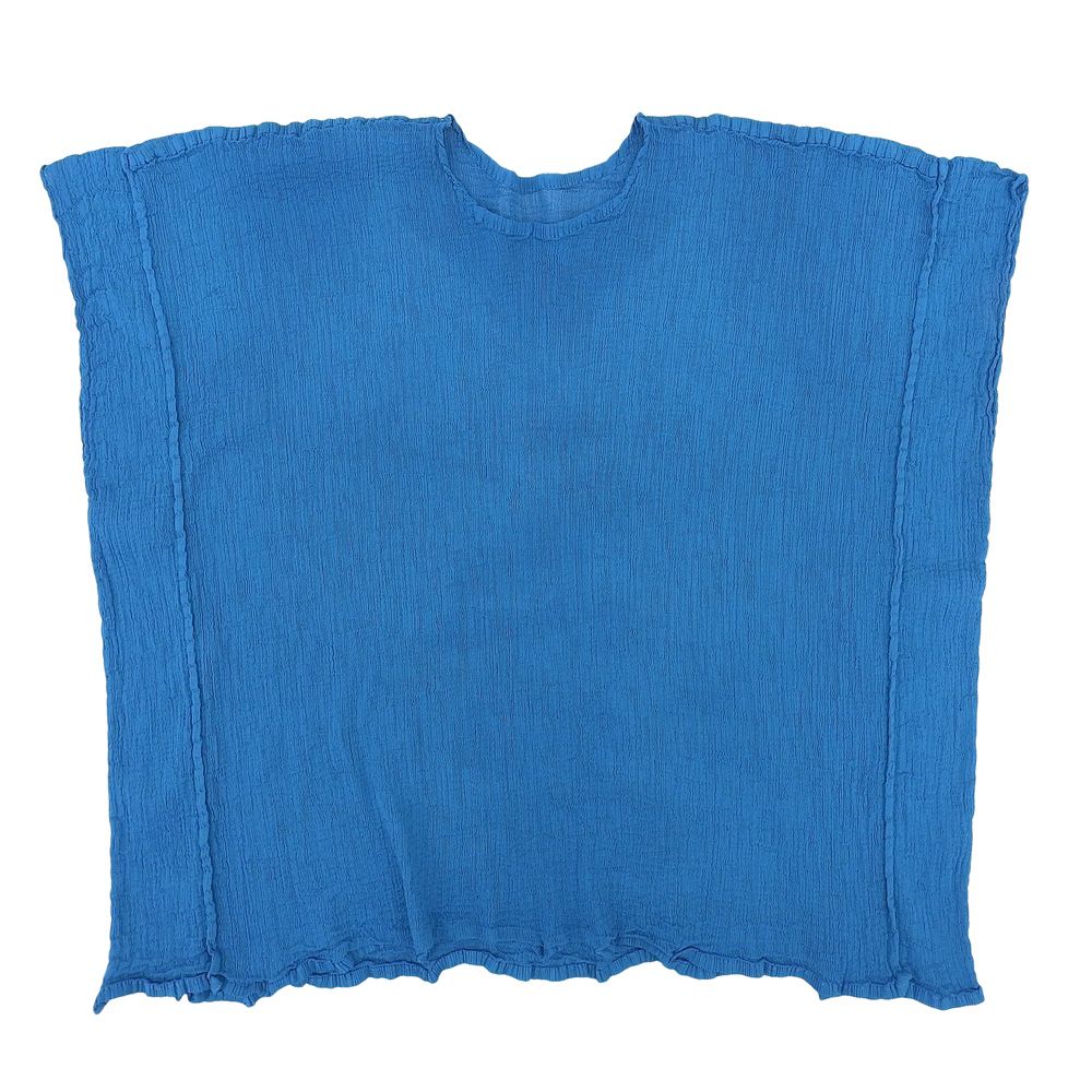 me ミー/イッセイミヤケ 美品 SQUARE SEE-THROUGH CREPE 半袖トップス