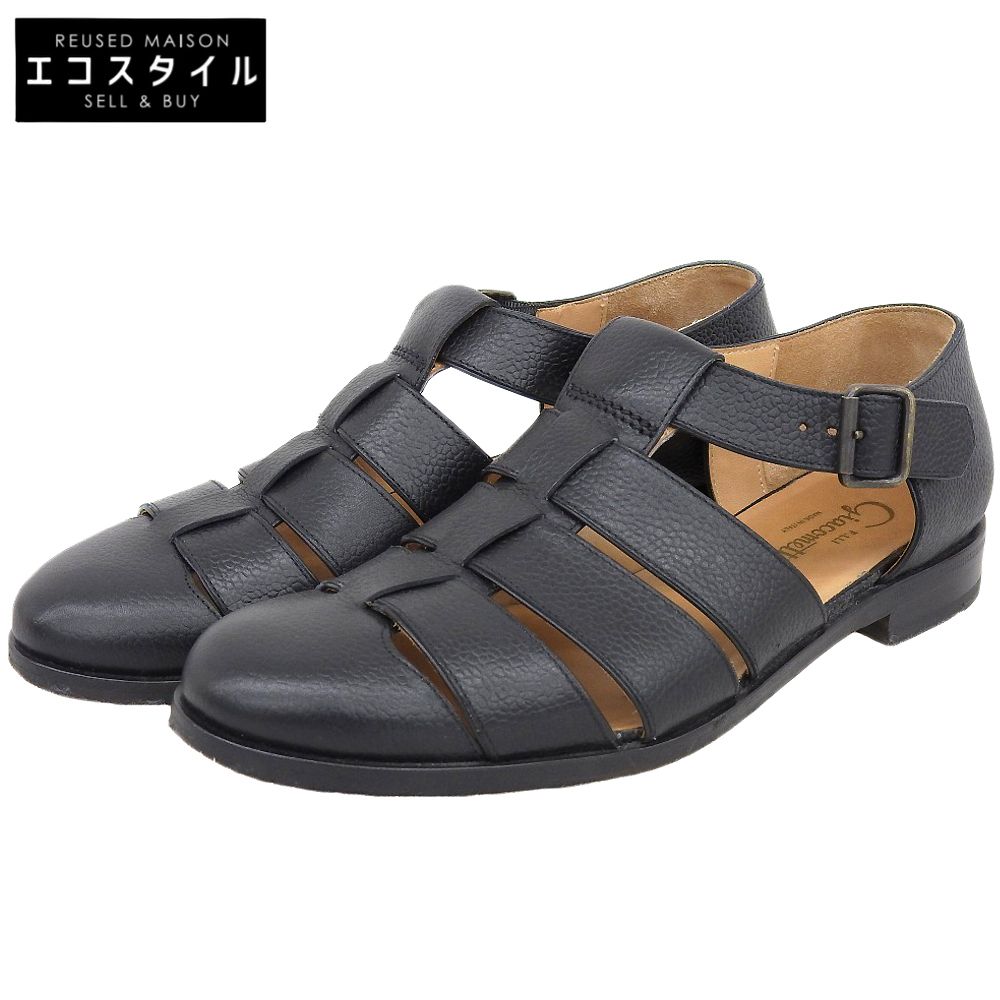 C*l様 f.lli giacometti ジャコメッティ グルカサンダル 41 Giacometti. ジャコメッティ レザー グルカサンダル メンズ ブラック