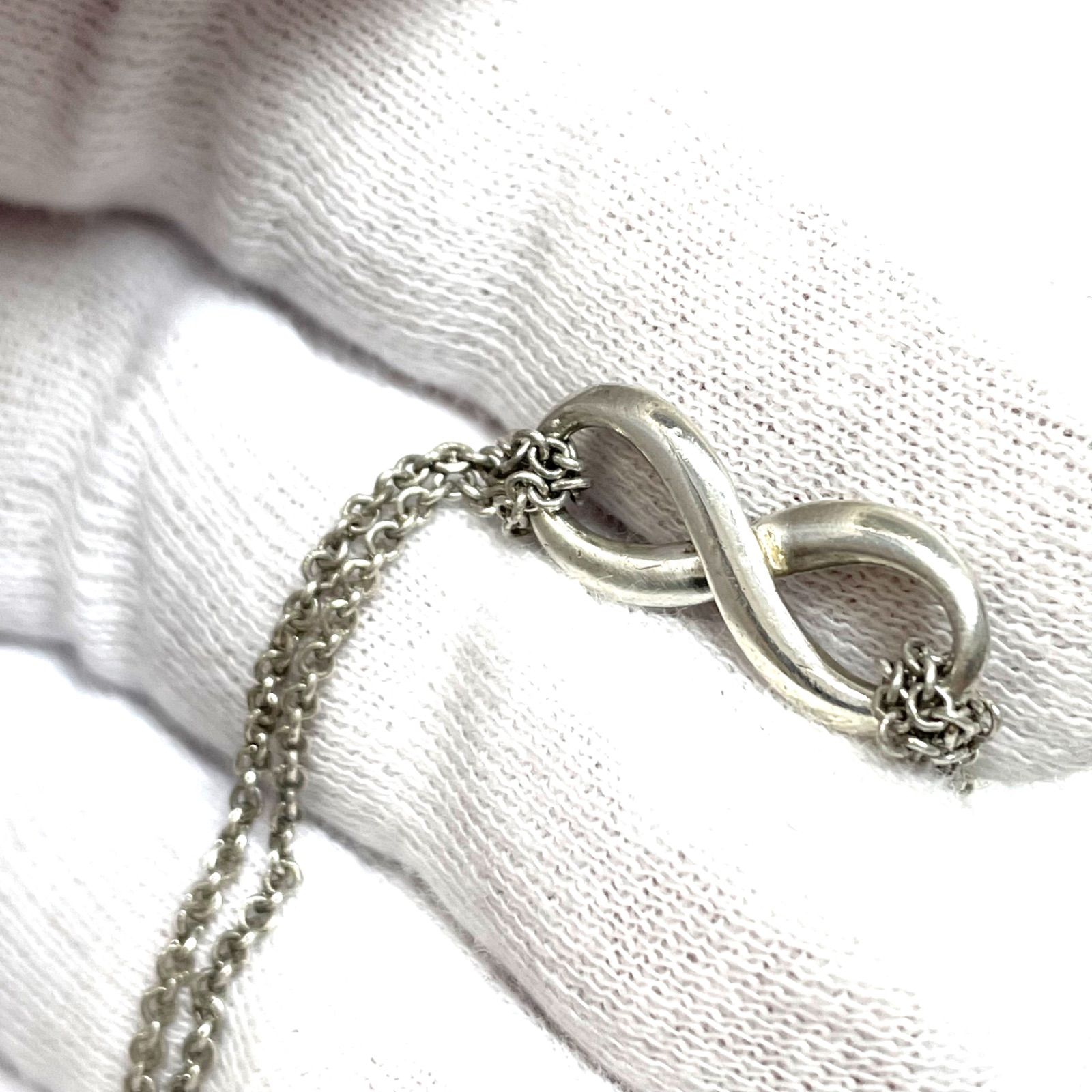 Bランク】 Tiffany ティファニー インフィニティ ブレスレット ダブル