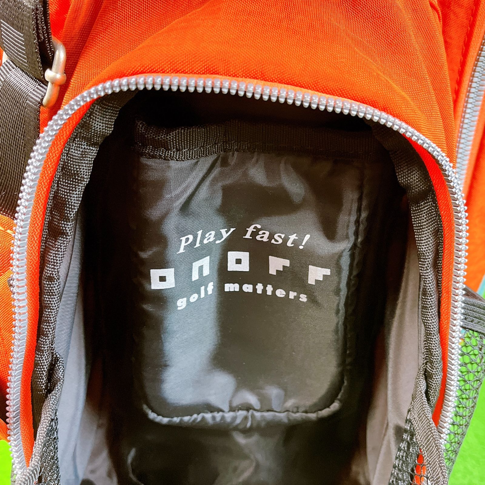 オノフ スタンド式 キャディバッグ 軽量 9型 口枠7分割 ONOFF 中古