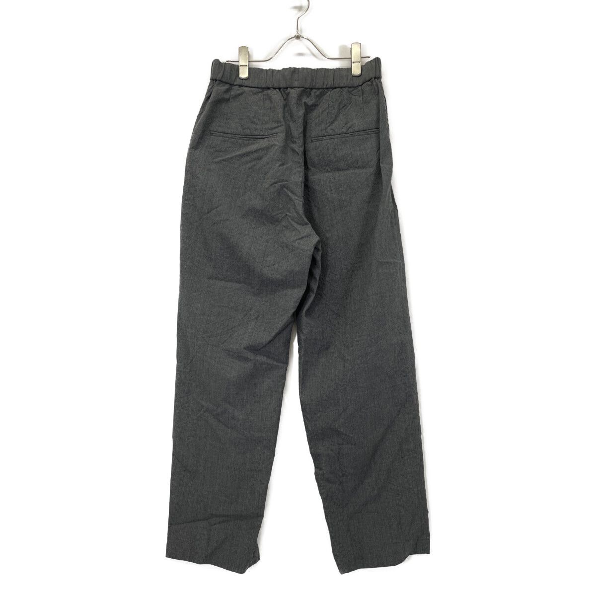 ATON エイトン 25SS ｸﾞﾚｰ WOOL WASHI TROPICAL 1ﾀｯｸﾜｲﾄﾞﾊﾟﾝﾂ 2 - メルカリ