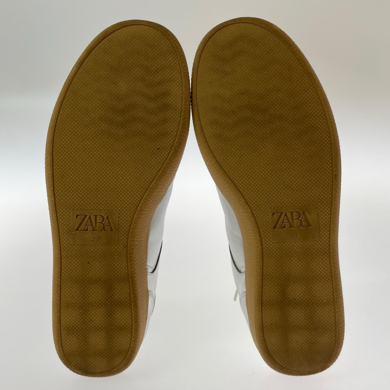 ZARA ザラスニーカー size39/シルバー - メルカリ