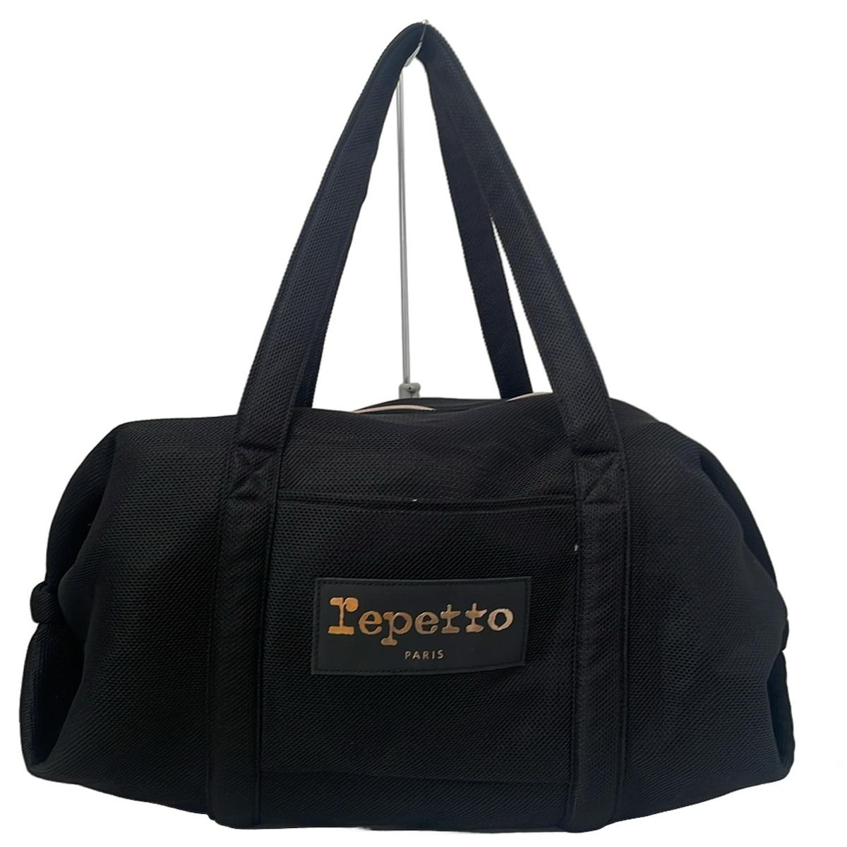 repetto(レペット) ボストンバッグ - 黒 メッシュ/本体ロックなし
