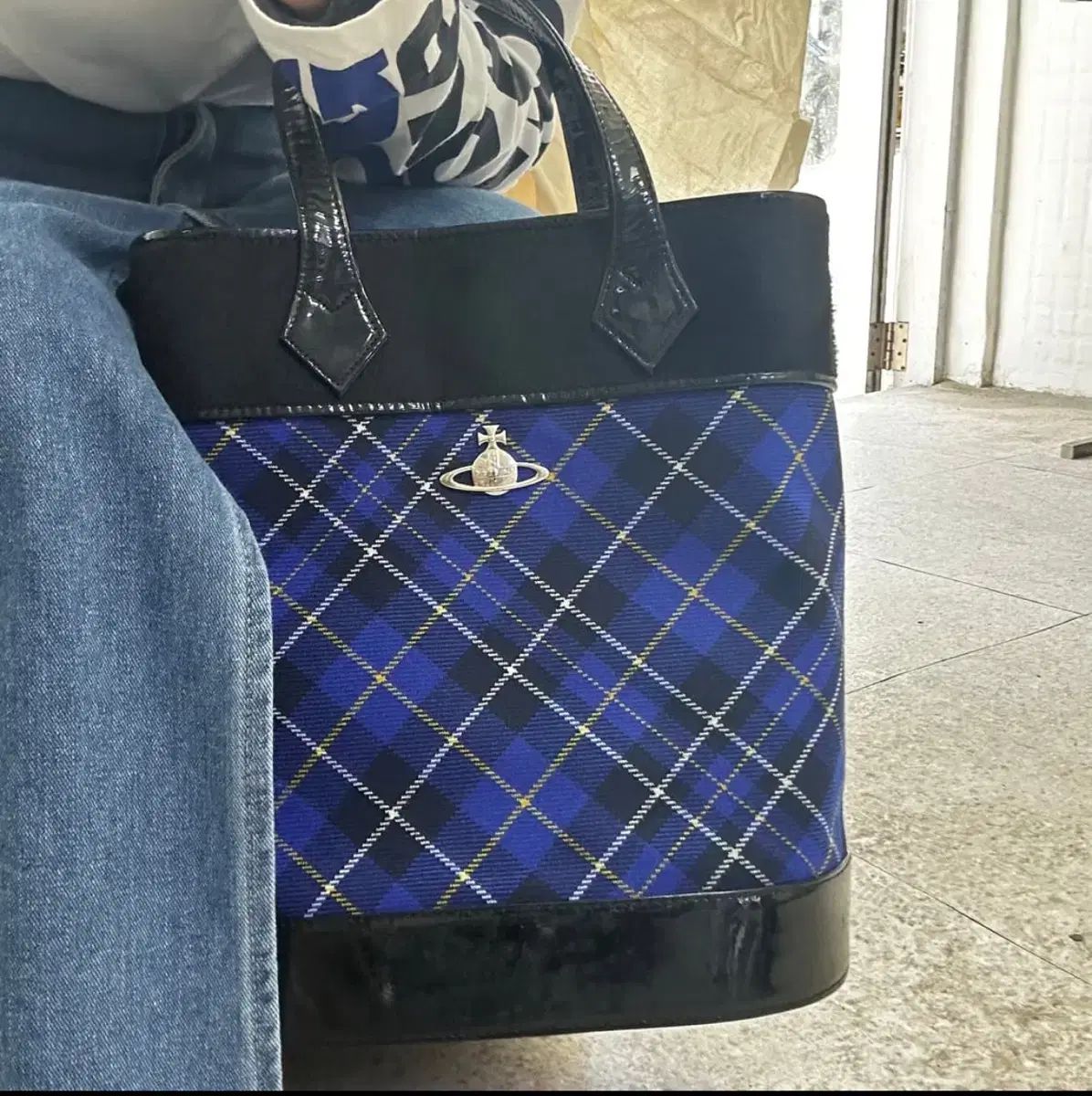 VIVIENNE WESTWOOD チェック トートバッグ - メルカリ