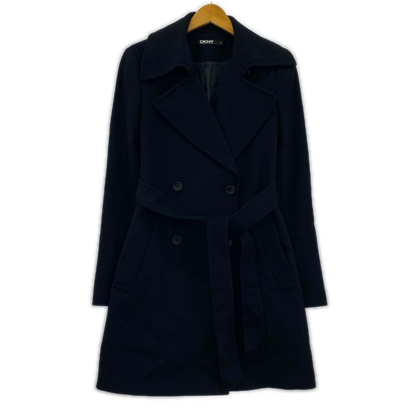 DKNY ダナキャランコート size2/ブラック - メルカリ