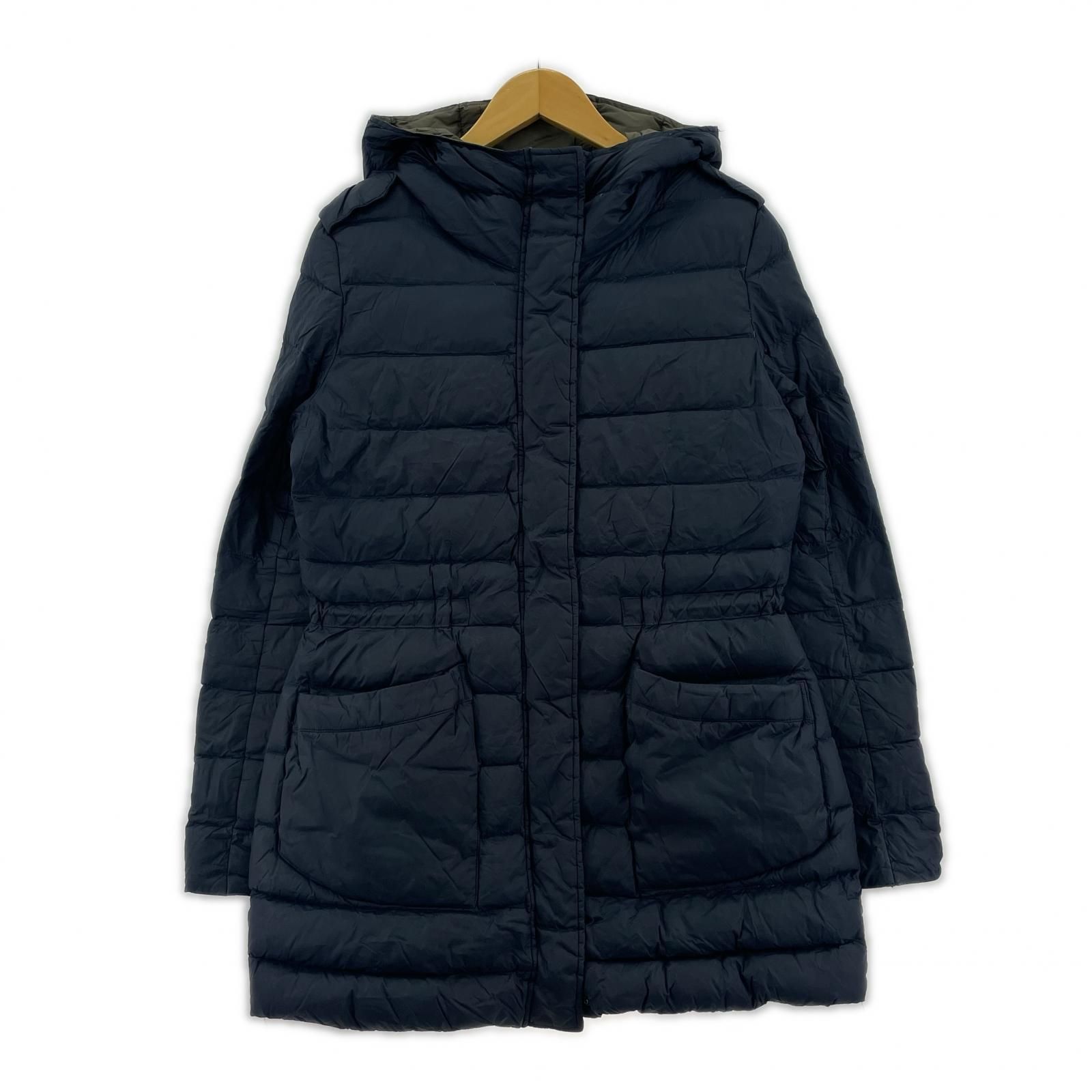 COLMAR コルマー フーデッド ダウンコート size42/ネイビー - メルカリ