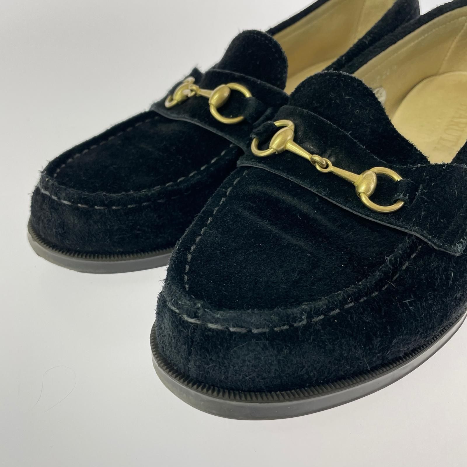 HARUTA ハルタ スエード ビットローファー size24 1/2/ブラック - メルカリ