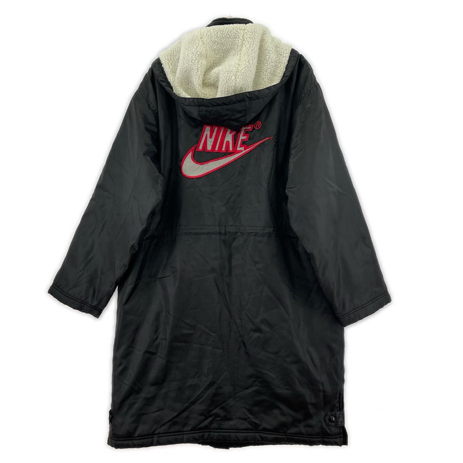 NIKE ナイキ フード取り外し可能 ベンチコート sizeM/ブラック - メルカリ