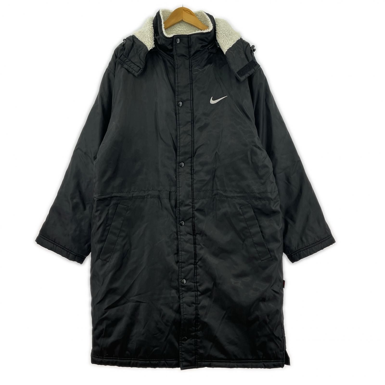 NIKE ナイキ フード取り外し可能 ベンチコート sizeM/ブラック - メルカリ