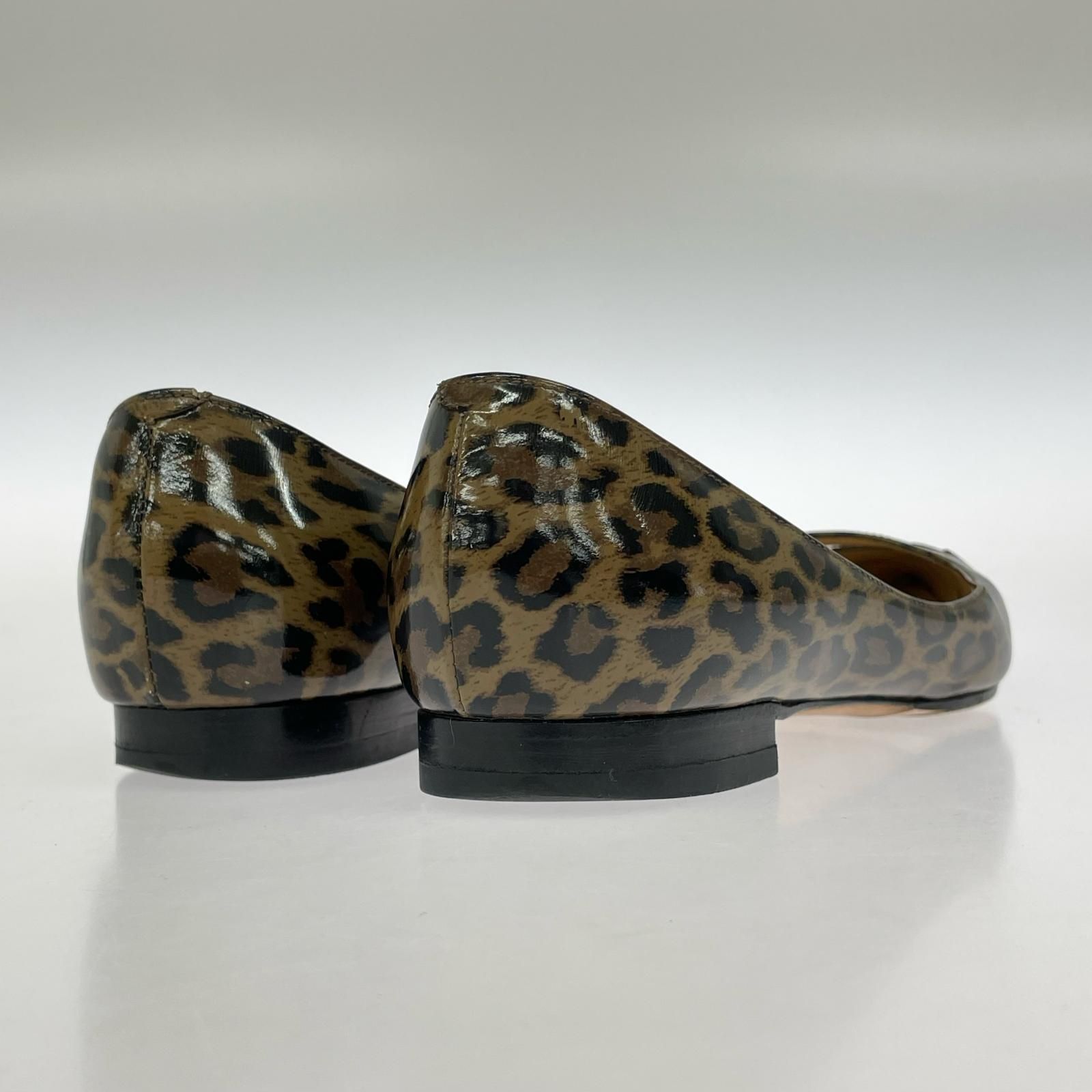 PELLICO ペリーコ レオパード フラットパンプス size38/ブラウン系