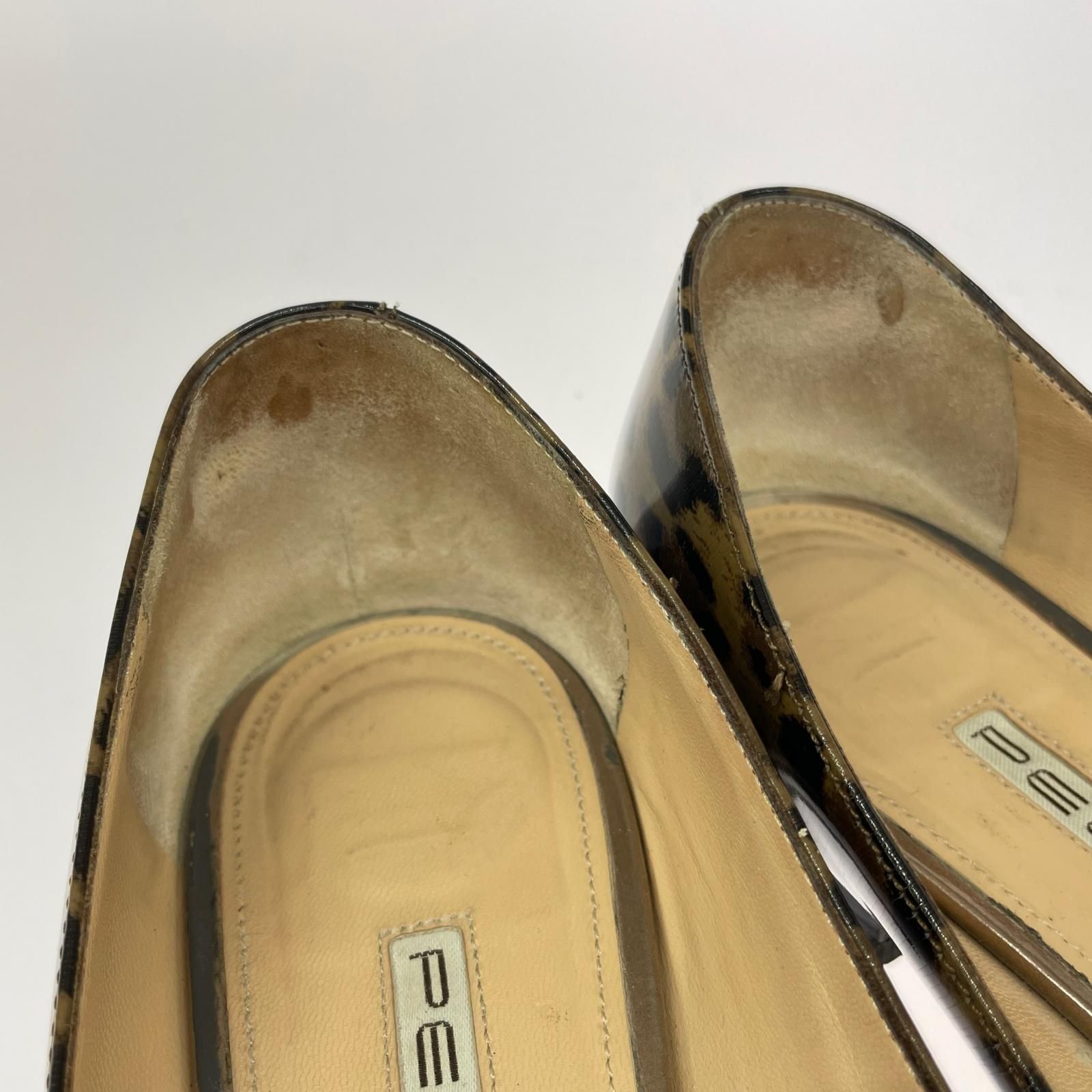 PELLICO ペリーコ レオパード フラットパンプス size38/ブラウン系