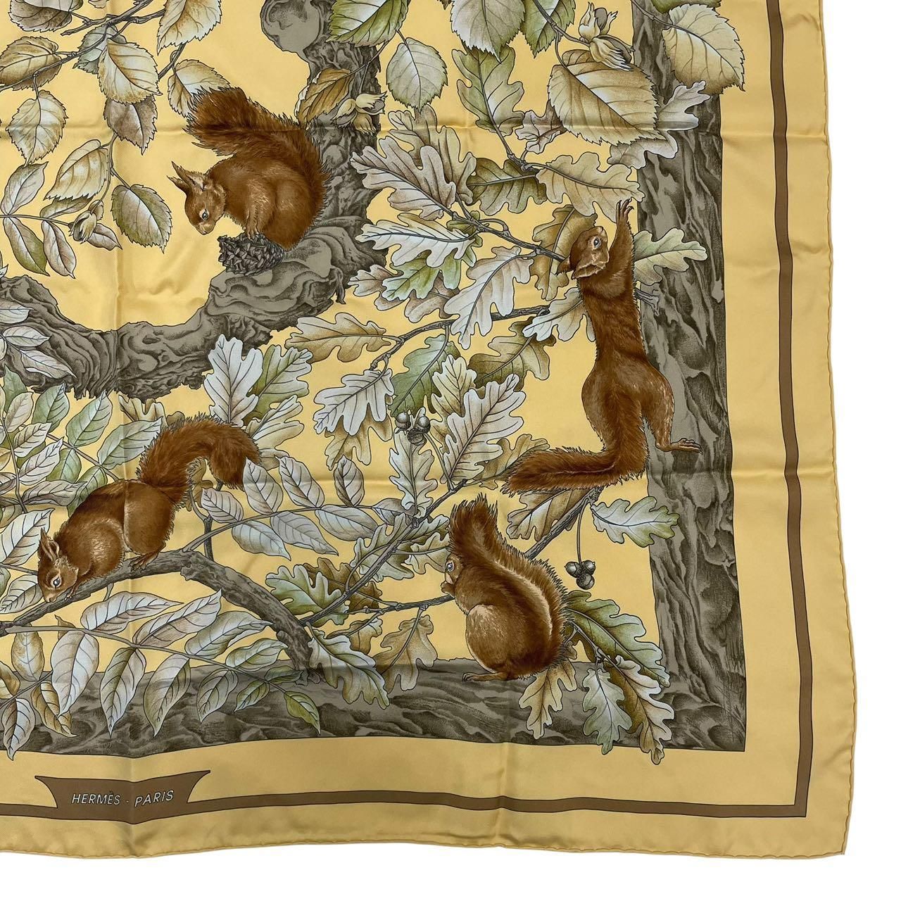 美品 HERMES エルメス カレ90 CASSE-NOISETTE くるみ割り スカーフ