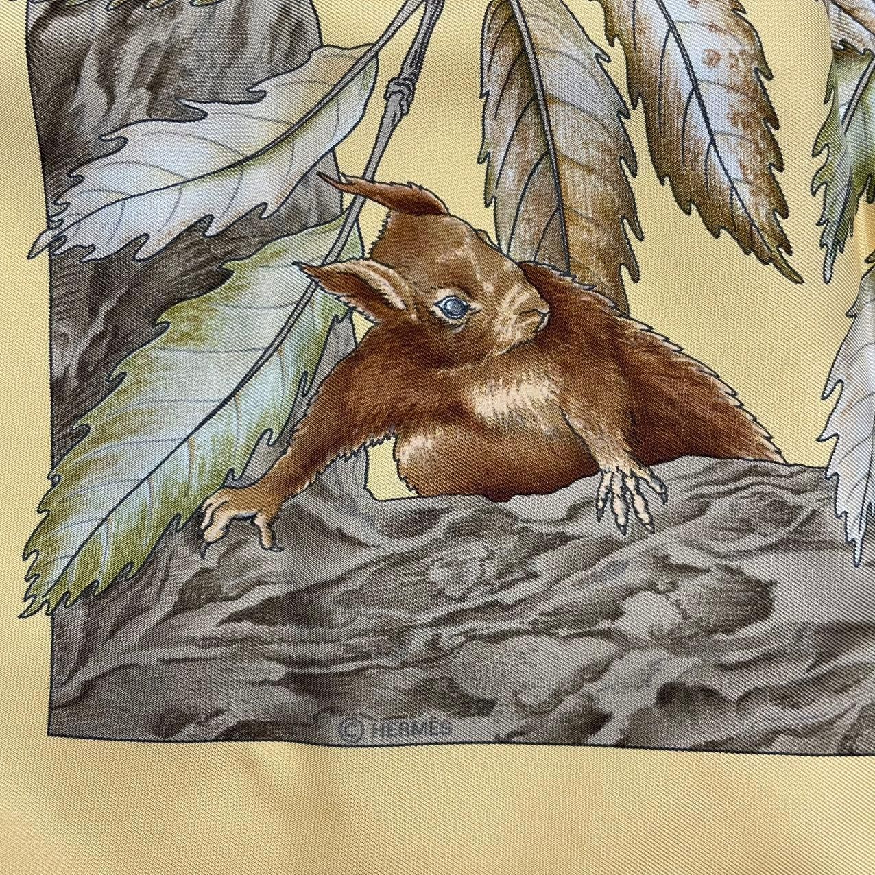 美品 HERMES エルメス カレ90 CASSE-NOISETTE くるみ割り スカーフ