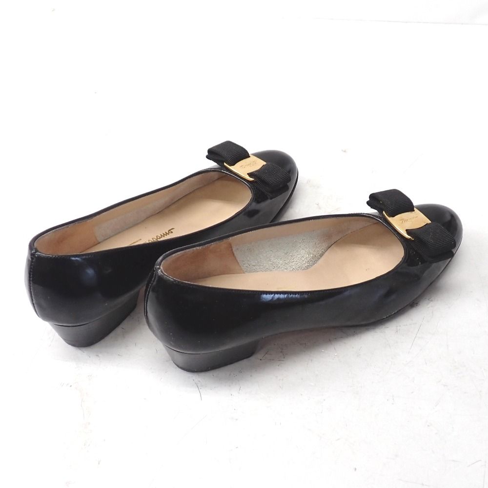 Ft634181 フェラガモ ローファー パンプス ブラック レディース