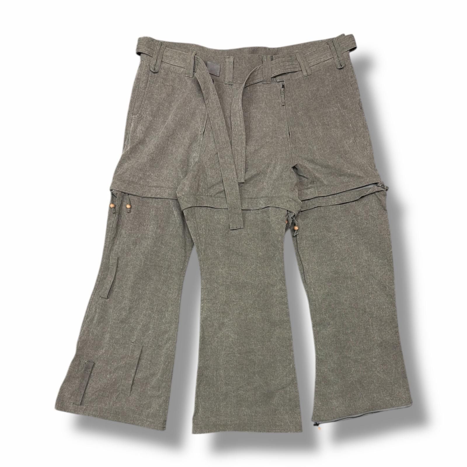 JIAN YE 2025年 ヤタガラス パンツ / 八咫烏 PANTS / ウォッシュ 