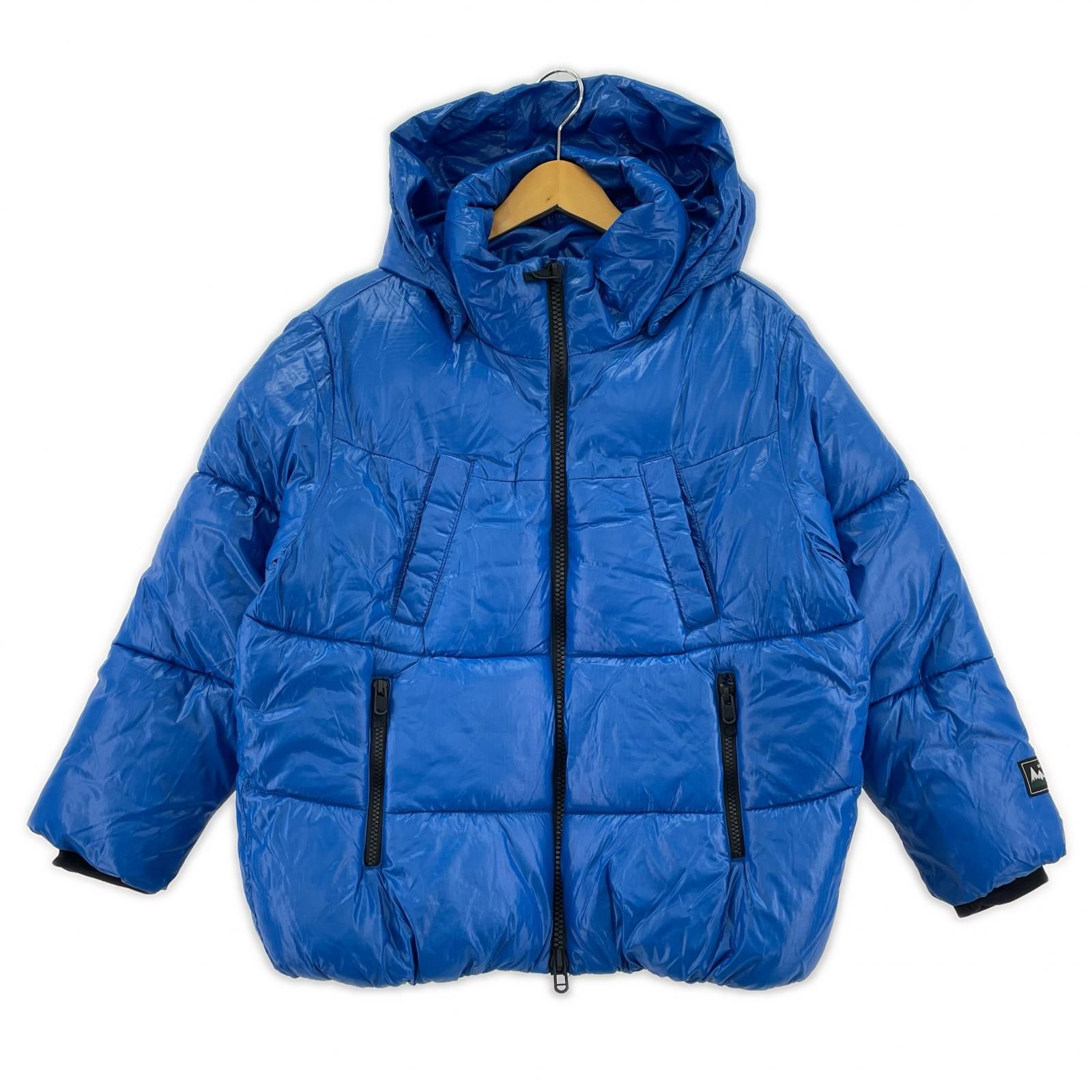 美品 ZARA ザラ フード付きダウンジャケット size140/ブルー系 - メルカリ