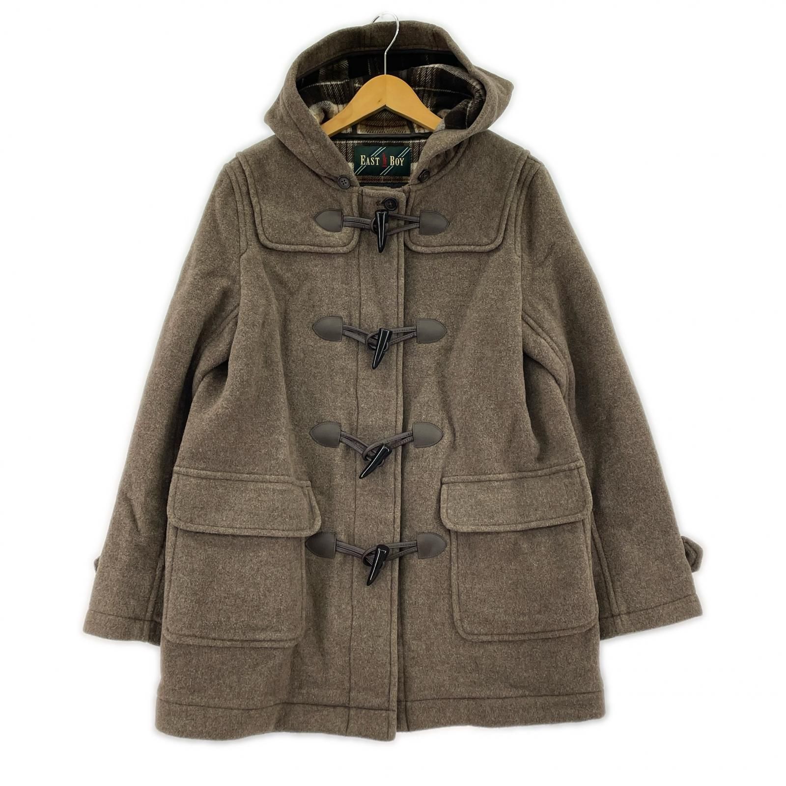 EASTBOY イーストボーイ フード付き ウール混ダッフルコート size9