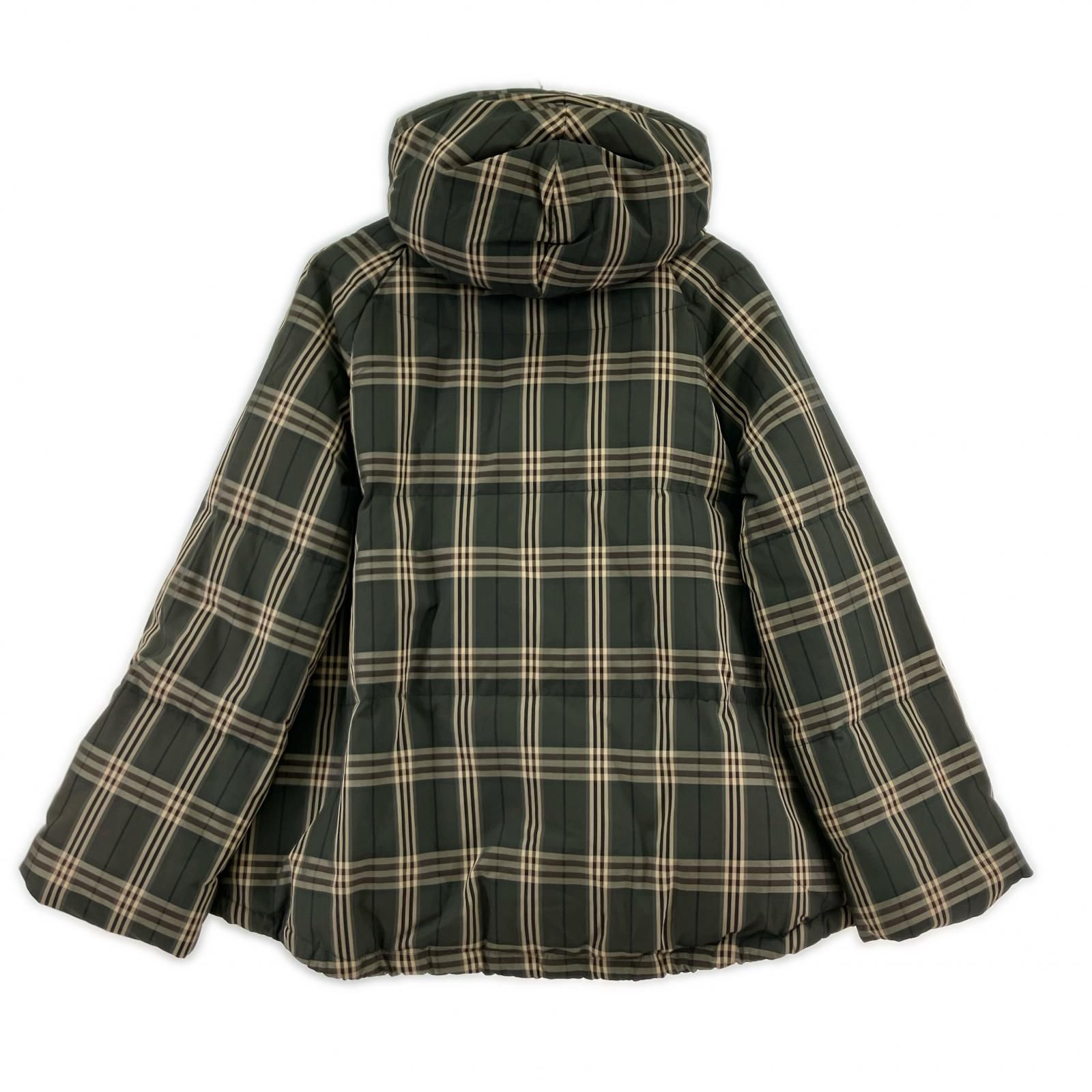 UNTITLED アンタイトル チェック柄 フード付きダウンジャケット size2