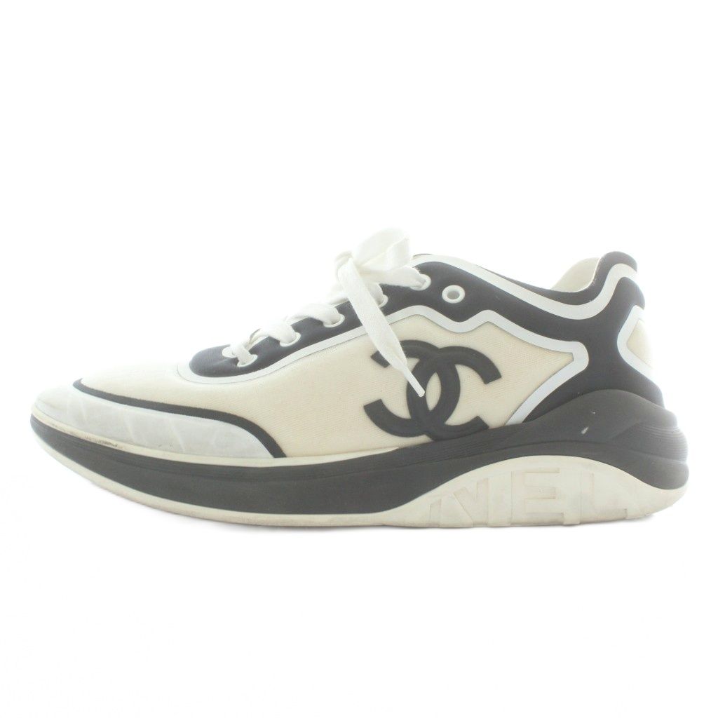 シャネル CHANEL G34764 スニーカー ファブリック ローカット ココ