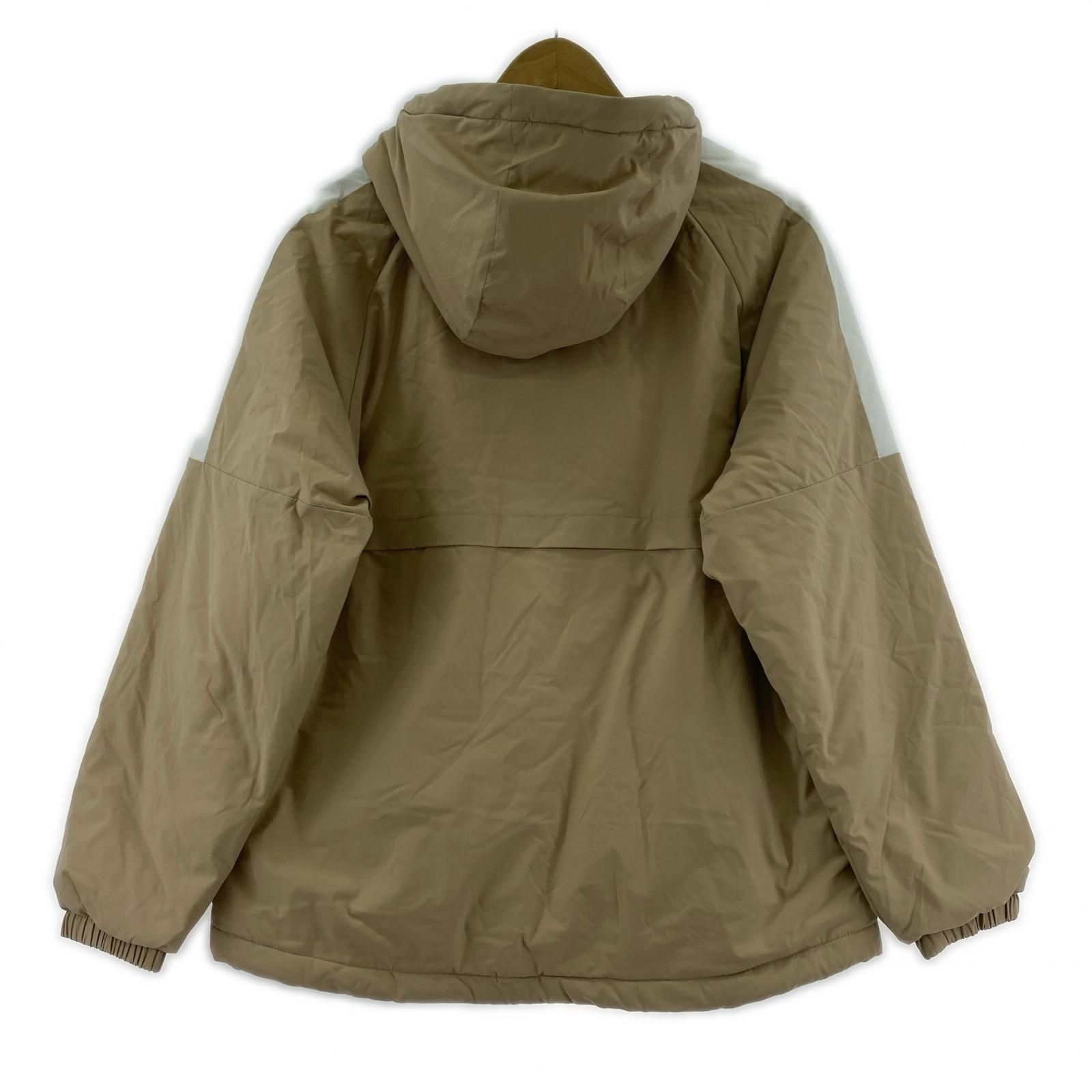 FILA フィラ フーデッド ジップアップジャケット sizeL/ベージュ