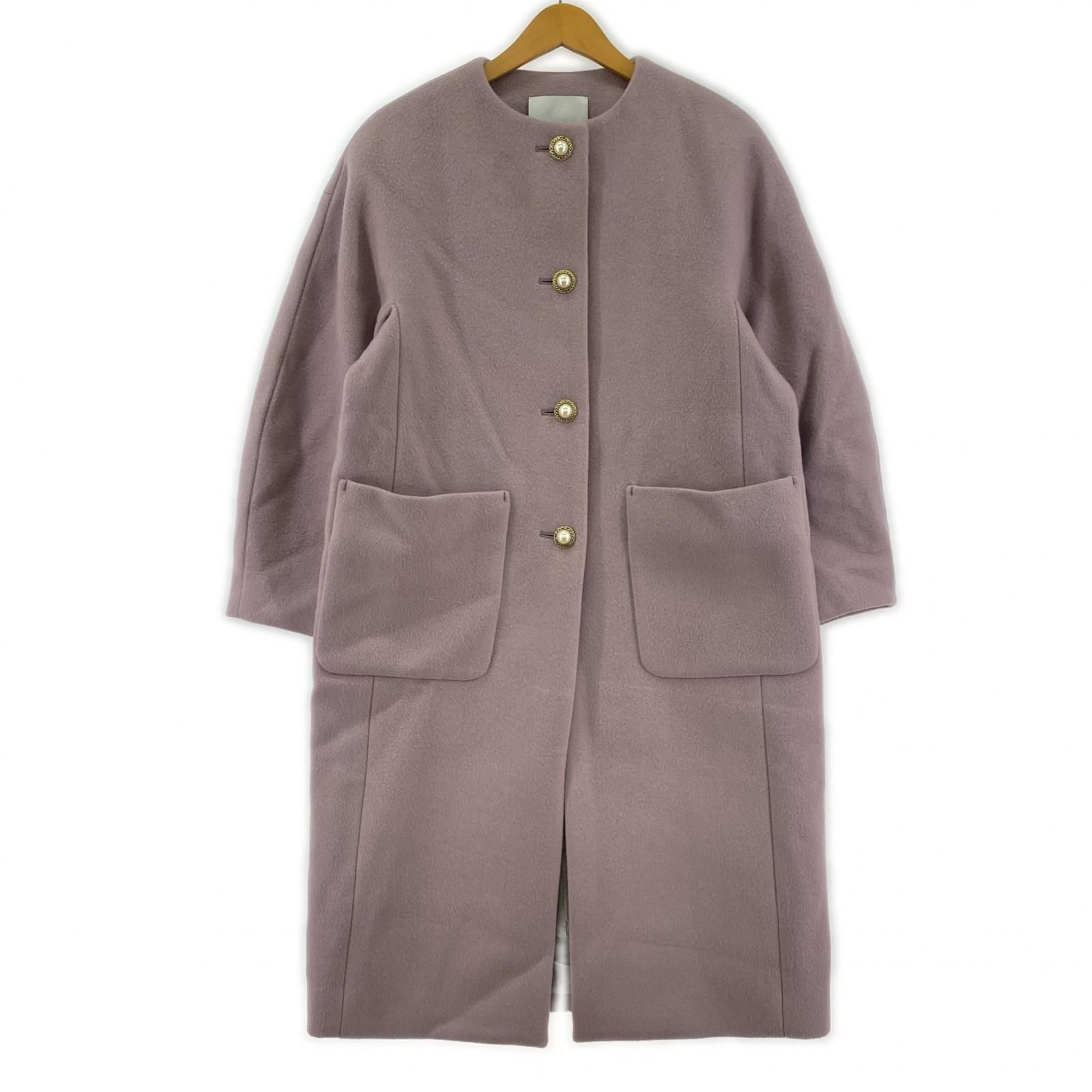 LOULOU WILLOUGHBY ルル ウィルビー ノーカラーコート size1 