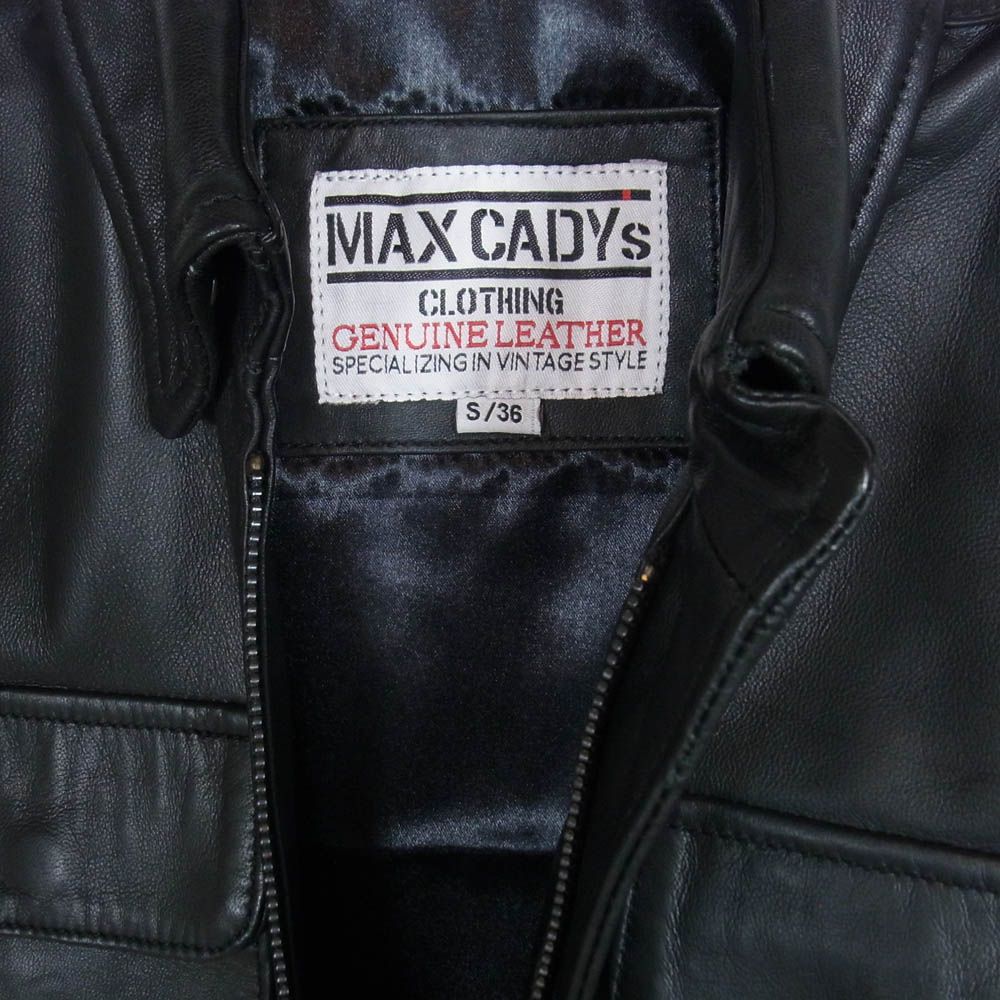 マックスケイディ max cady's ミッドナイトラン レザー ジャケット