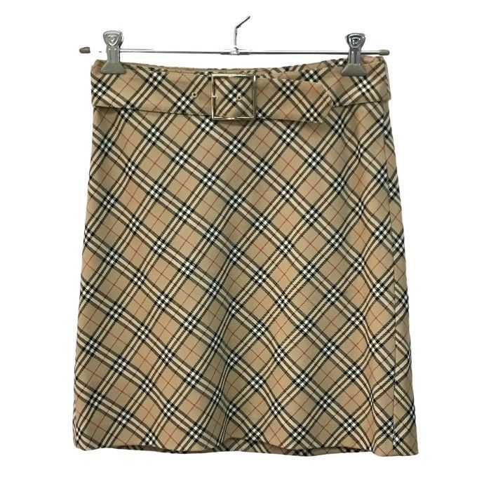 BUBERRY BLUE LABEL バーバリー スカート レディース 台形 ウール