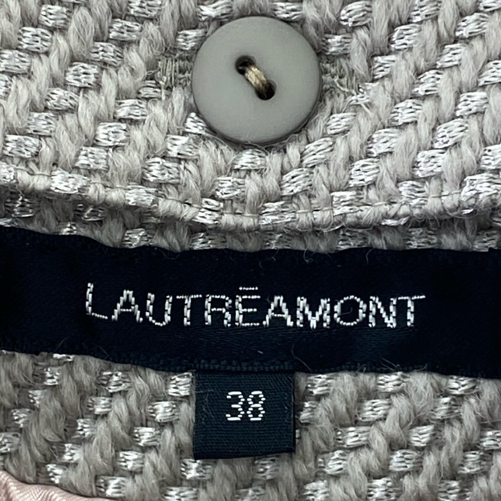 LAUTREAMONT ロートレアモン 襟付き コート size38/グレー - メルカリ